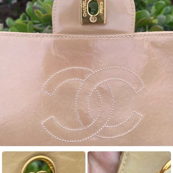 ❤️🔥FINAL SALE!!!❤️🔥CHANEL COATED CANVAS CLASSIC JUMBO SINGLE FLAP CROSSBODY - Picture 13 of 16